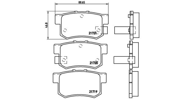 MAGNETI MARELLI stabdžių trinkelių rinkinys, diskinis stabdys 363700428022